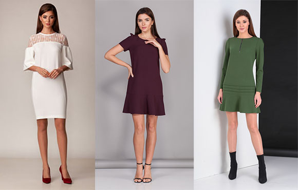 Однотонные платья