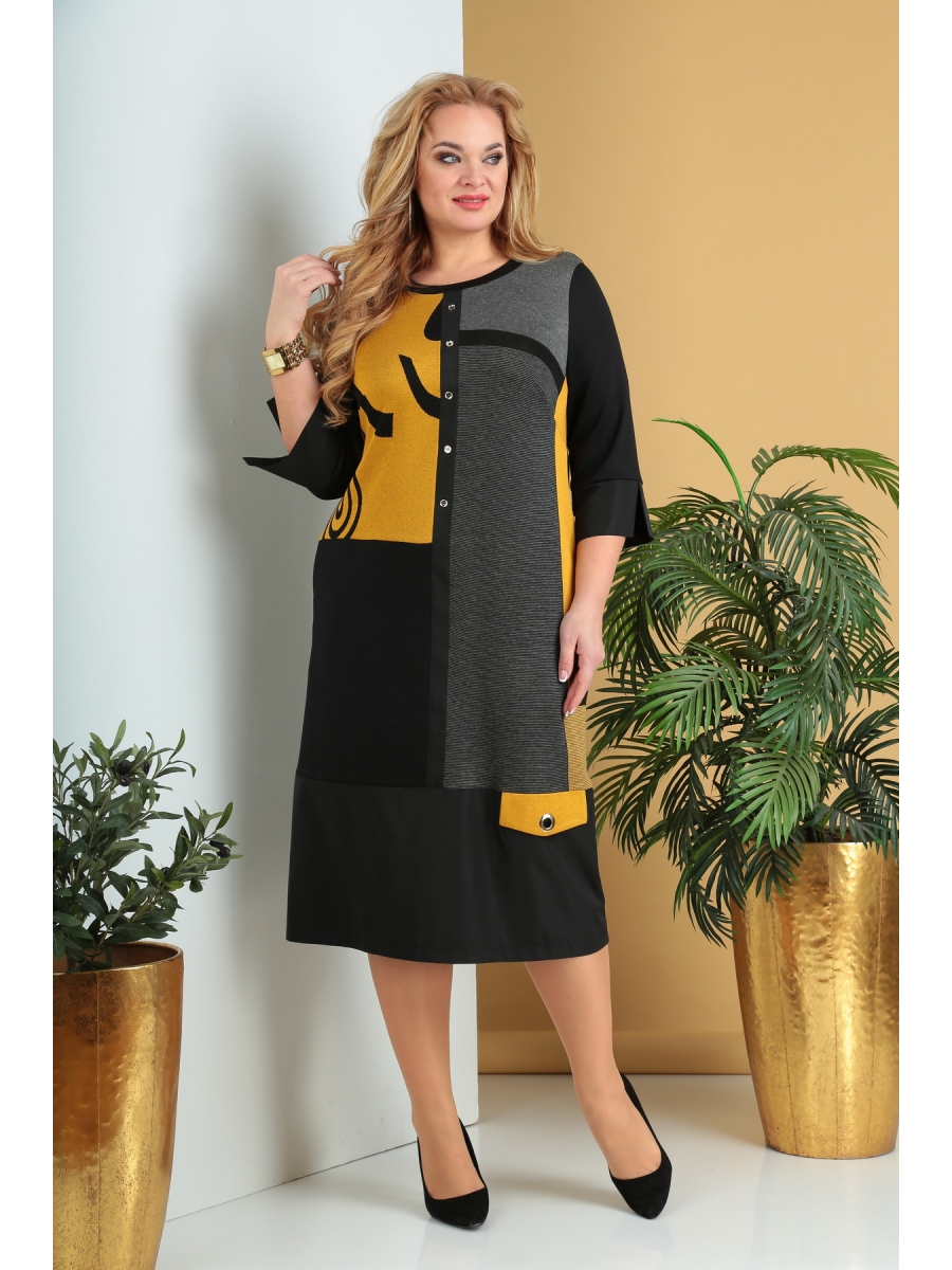 платье с геометрическим принтом