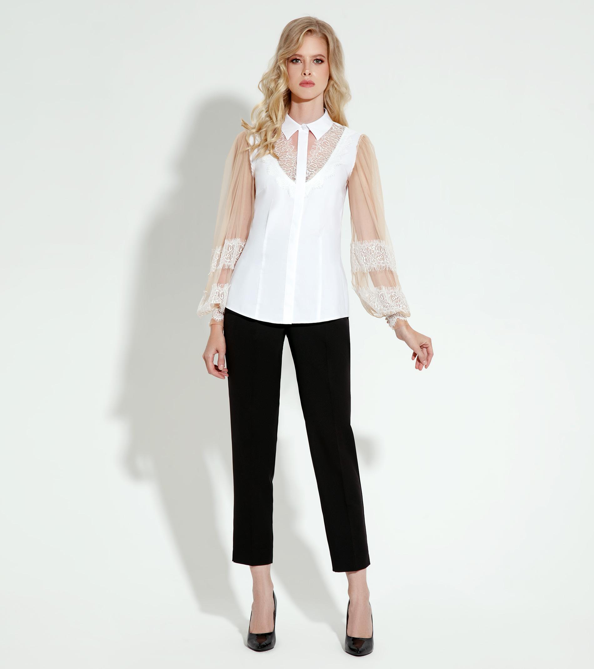 полупрозрачная блузка