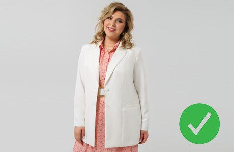 Простой жакет прямой