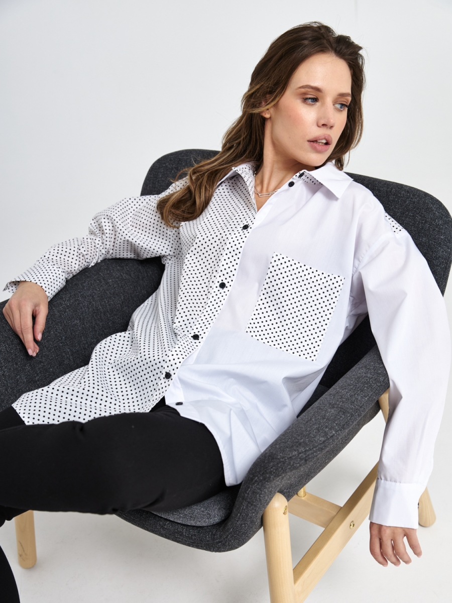 блузки прямого кроя