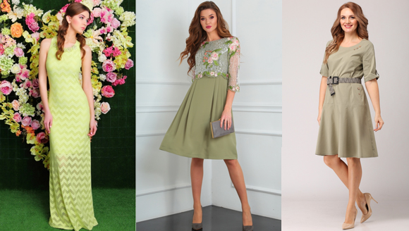 Платья на выпускной в фисташковом цвете