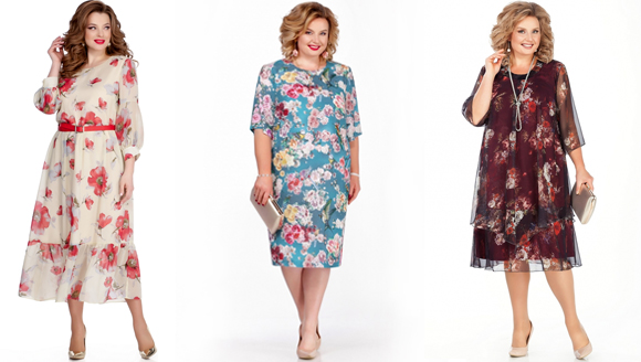 Платья с флористическим узором