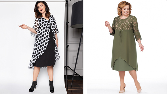 Коктейльное платье для фигуры яблоко