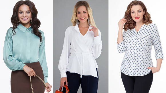 Блузы и рубашки для женщин 40 лет