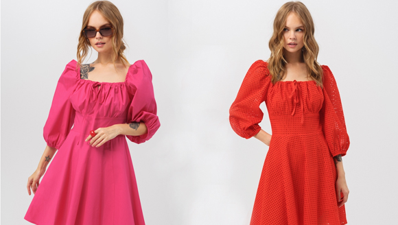Платья с акцентными рукавами