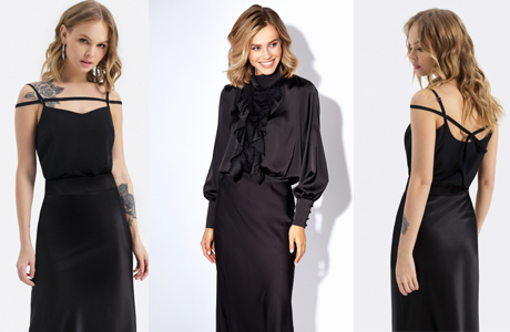 Юбочные костюмы в бельевом стиле