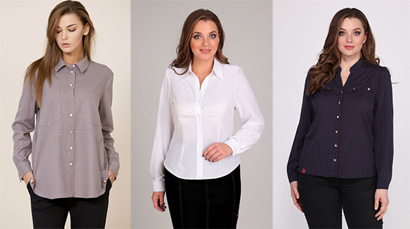 Простая рубашка. Однотонная рубашка без рисунка