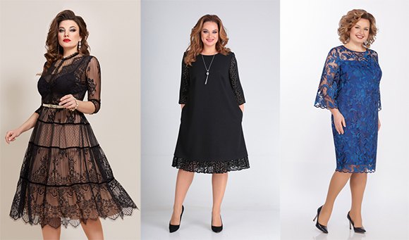 Нарядное платье с роскошными вставками из гипюра