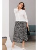 Юбочный костюм артикул: 1197 белый/принт от Anastasia - вид 6