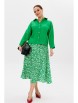Юбочный костюм артикул: 1198 зеленый/принт от Anastasia - вид 6