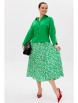 Юбочный костюм артикул: 1198 зеленый/принт от Anastasia - вид 8