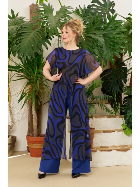 1100.1 принт/синий