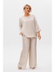 Брючный костюм артикул: 1228 жемчужный от Anastasia - вид 1
