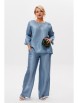 Брючный костюм артикул: 1228 голубой жемчуг от Anastasia - вид 1