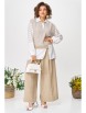 Брючный костюм артикул: 1242 молочно-бежевый от Anastasia - вид 20