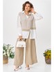 Брючный костюм артикул: 1242 молочно-бежевый от Anastasia - вид 11