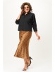 Юбочный костюм артикул: 1198.2 черный/золото от Anastasia - вид 7