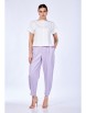 Брючный костюм артикул: 979 молоко/лаванда от Anastasia - вид 1