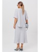 Юбочный костюм артикул: 1249 светло-серый от Anastasia - вид 2