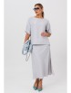 Юбочный костюм артикул: 1249 светло-серый от Anastasia - вид 6
