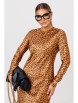 Нарядное платье артикул: 1184.1 золото (принт леопард) от Anastasia - вид 5