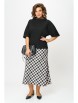 Юбочный костюм артикул: 1267 черный/клетка от Anastasia - вид 9