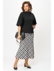 Юбочный костюм артикул: 1267 черный/клетка от Anastasia - вид 11