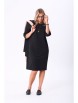 Плательный костюм артикул: 1276 черный/черный+молочный+беж от Anastasia - вид 9