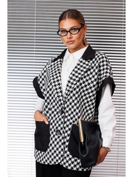 1166 черно-белый (гусиная лапка)