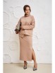 Юбочный костюм артикул: 1050.3 бежевый от Anastasia - вид 11