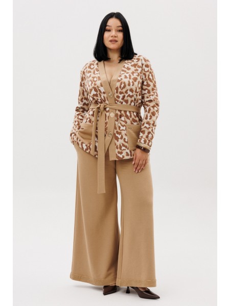1292 бежевый (анималистический принт)