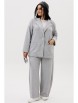 Брючный костюм артикул: 1299 серый меланж от Anastasia - вид 1