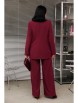 Брючный костюм артикул: 1095.2 бордо от Anastasia - вид 2