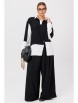Брючный костюм артикул: 1242.2 черно-белый от Anastasia - вид 12