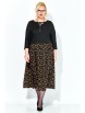 Платье артикул: 1309 черный+принт от Anastasia - вид 5