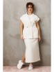 Юбочный костюм артикул: 1305 молочный от Anastasia - вид 3
