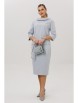 Юбочный костюм артикул: 1163 серо-голубой от Anastasia - вид 6