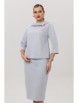 Юбочный костюм артикул: 1163 серо-голубой от Anastasia - вид 1