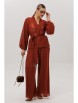 Брючный костюм артикул: 1063.1 табачный от Anastasia - вид 1