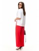Брючный костюм артикул: 2413 красный+белый от TAITA PLUS - вид 2