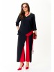 Брючный костюм артикул: 2502 черный+красный от TAITA PLUS - вид 7