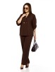 Брючный костюм артикул: 2519/1 темный шоколад от TAITA PLUS - вид 4