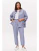 Брючный костюм артикул: 5132 голубой от Фантазия Мод - вид 1