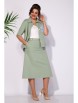 Юбочный костюм артикул: М1296 фисташка от Лилиана - вид 1