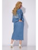 Юбочный костюм артикул: М1405н джинс от Лилиана - вид 2