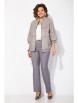 Брючный костюм артикул: М1462 БрПн серый меланж+серый от Лилиана - вид 3