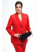 Брючный костюм артикул: 2295 красный от AlaniCollection - вид 4