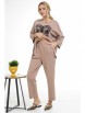 Брючный костюм артикул: 2330 бежевый от AlaniCollection - вид 8