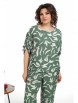 Брючный костюм артикул: 2321 зеленый+молоко от AlaniCollection - вид 5